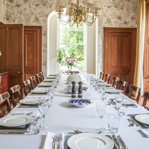 Have feasts to remember in the glorious dining space