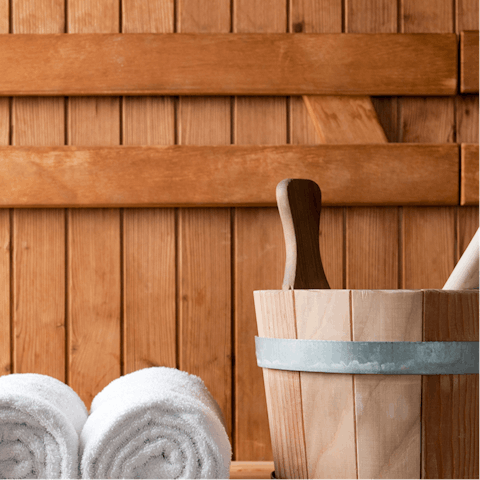 Relax in your own sauna 