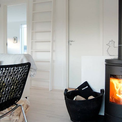 Get cosy by the wood burner 