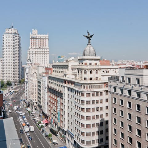 Take in the wonderful vistas over Gran Vía
