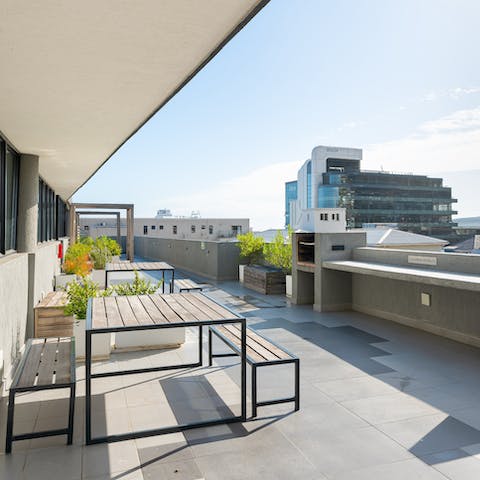 Soak up the sunshine on the terrace