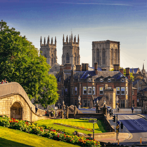 Visit the city's historical monuments like York Minster