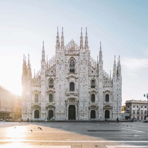 Admire the iconic sights of central Milan – a short train ride away
