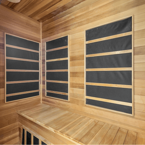 Unwind in the private sauna