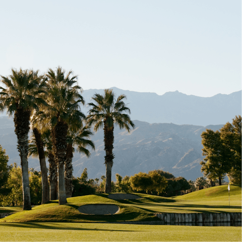 Check out the many golf courses in Rancho Mirage