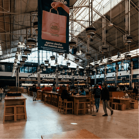 Eat and drink your way around the famous Time Out Market