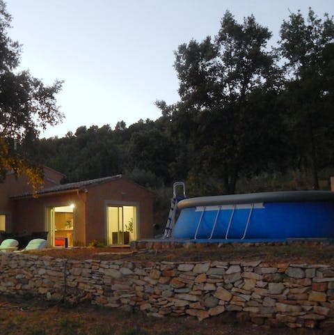 Splash and play in your very own above-ground pool