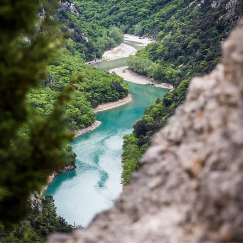 Embark on outdoor adventures at the nearby Verdon National Park
