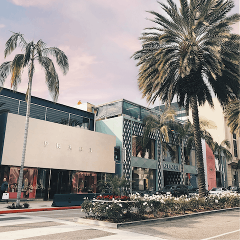 Go shopping on Rodeo Drive – a nine-minute drive away