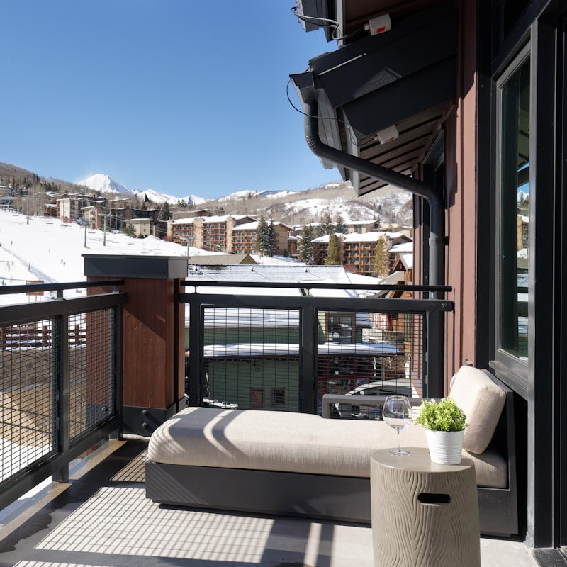 Enjoy a relaxed drink on the balcony