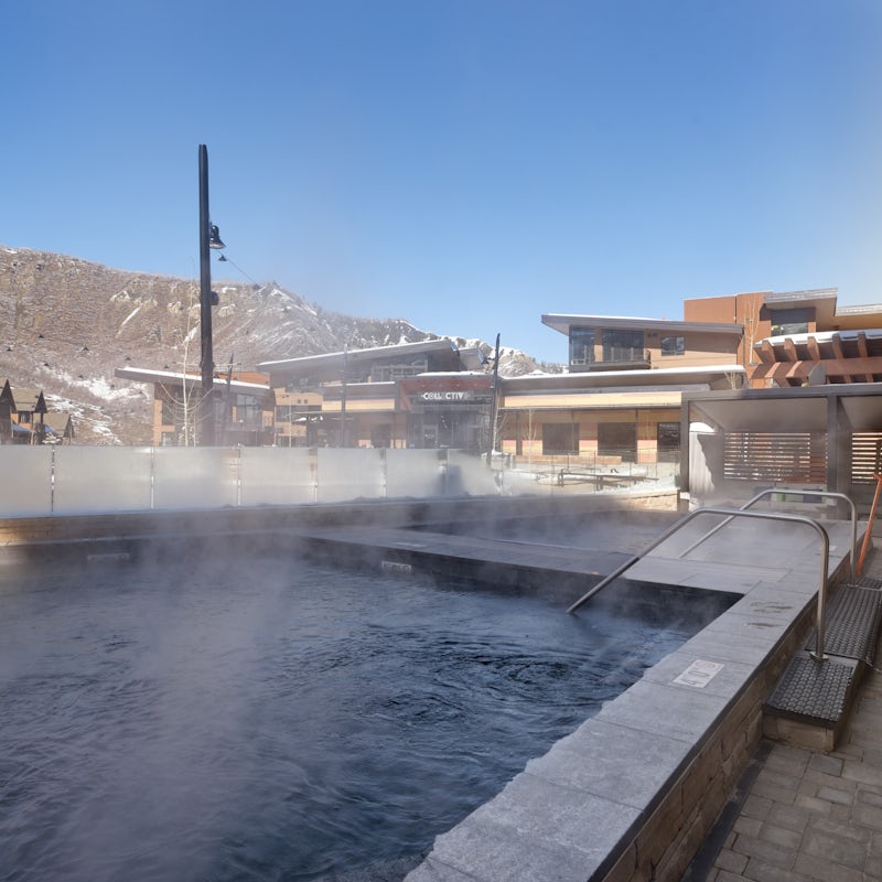 Take a dip in the outdoor heated pool