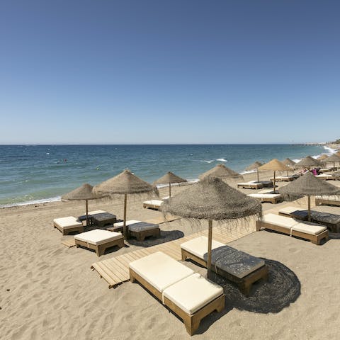 Spend the day on Casablanca Beach – just moments from your door