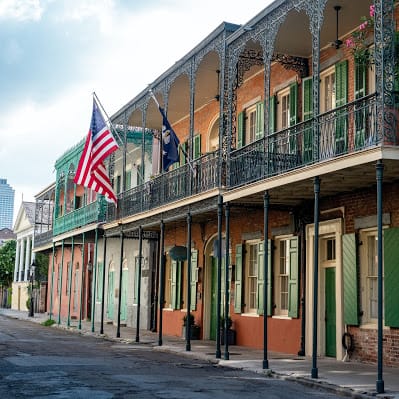 Stay in the heart of classic New Orleans, just a five-minute drive from Boulevard St