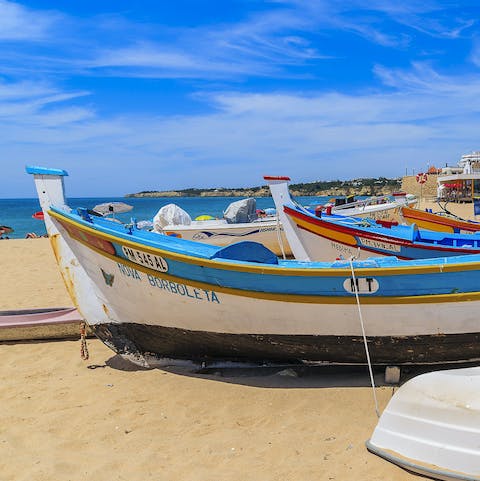 Spend your days on the beaches of the eastern Algarve – they're a fifteen-minute drive