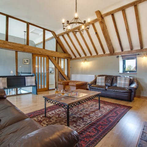 Enjoy the lofty feel of this 19th-century barn conversion