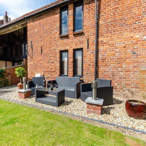 Make the most of sunny days on lounge furniture on the patio