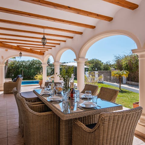 Tuck into jamon and cheese on your terrace – it's the perfect spot for alfresco dining