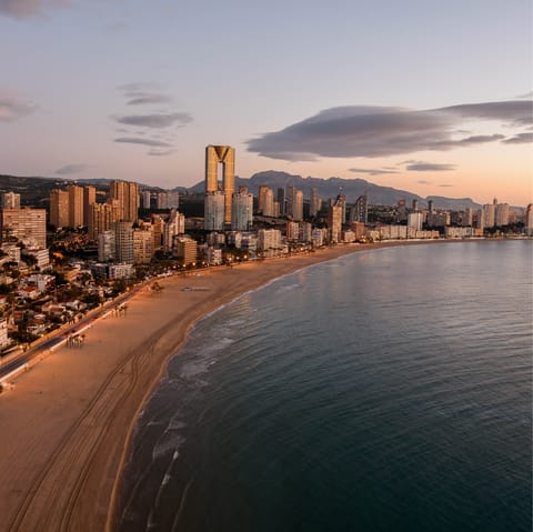 Explore the sandy coastline of the Costa Blanca – Playa de Ambolo is just a short drive away