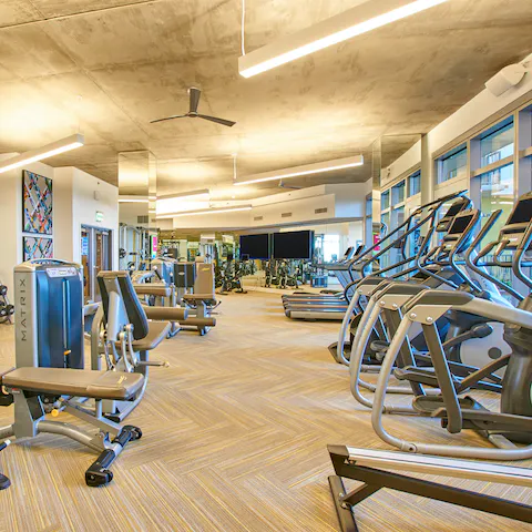 Start your day with an invigorating workout in the fitness room