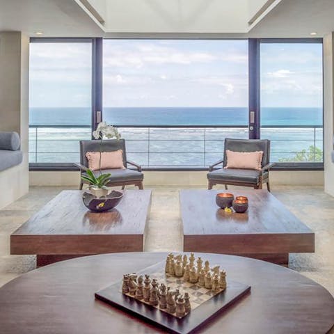 Take in the Ocean views from inside too