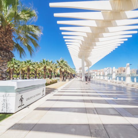 Take a stroll along the scenic seafront promenade