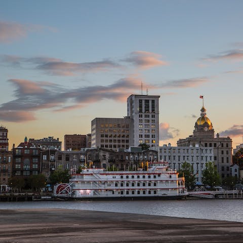 Explore Downtown Savannah, this home places you right in the heart of it