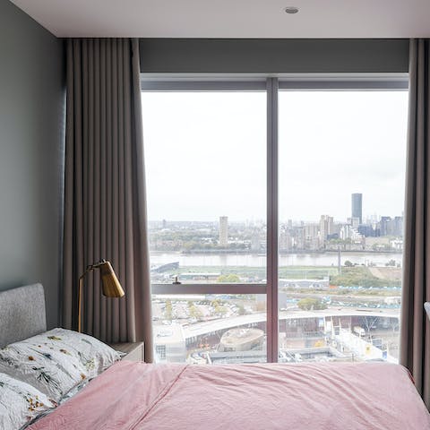 Wake up to the views over London