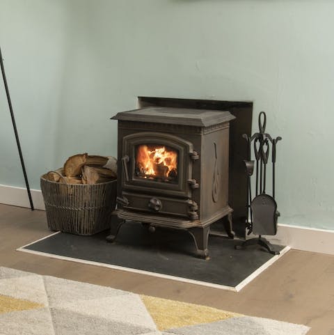 Light up the wood burning stove and gather the whole family for hot chocolate