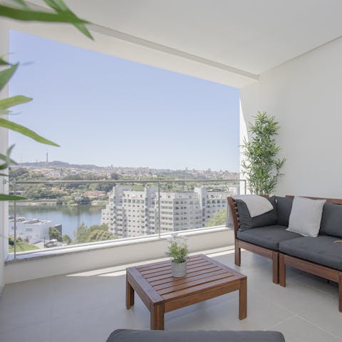 Take in views over the Duoro River from your private, covered terrace