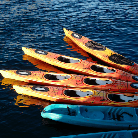 Head down to Carbis Bay for a day of kayaking in the waters