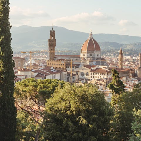 Stroll along central Florence’s historic streets