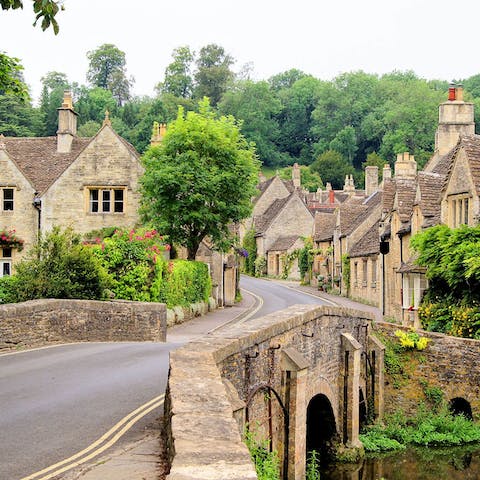 Jump in the car and explore the idyllic Cotswolds villages surrounding you