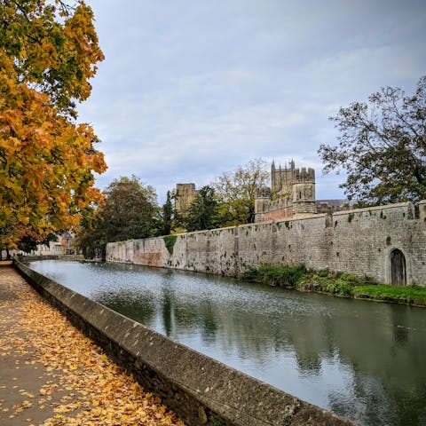 Drive twenty minutes to historic Wells 