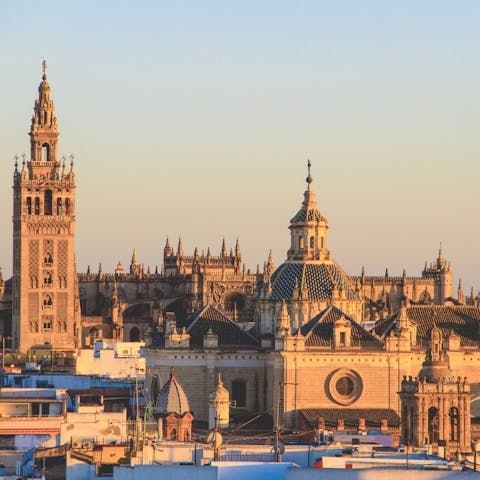 Take a walk and visit the beautiful Seville Cathedral 
