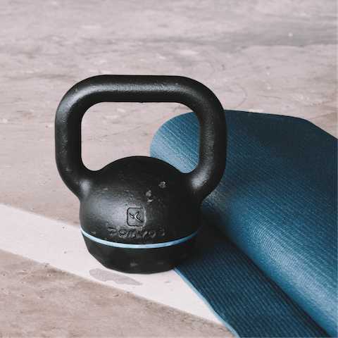 Keep up your weekly fitness routine in the on-site gym