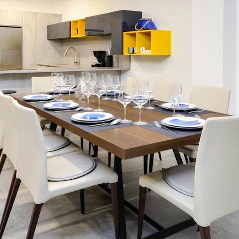 Dine in – the modern decor makes for a bright and welcoming space