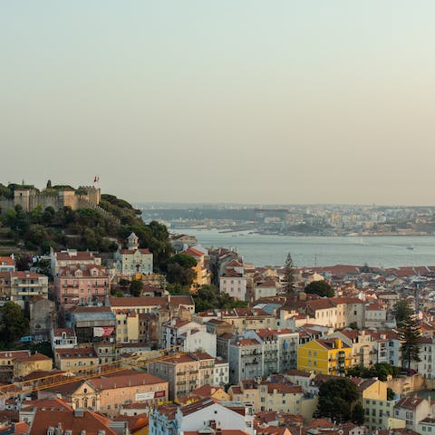 Stay in a central, yet authentic, neighbourhood of beautiful Lisbon, close to the famous Senhora do Monte viewpoint