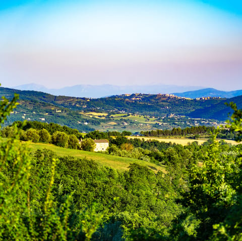 Explore the unspoilt Umbrian countryside that surrounds Ficulle