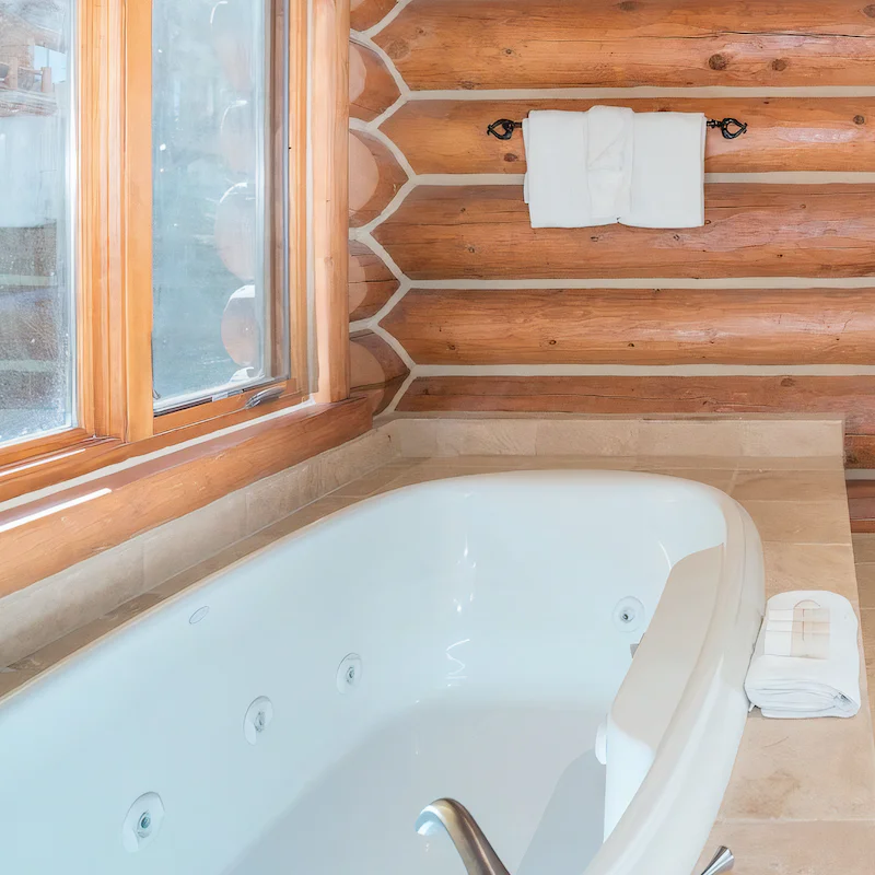 Soak tired muscles and relax in a bubble bath