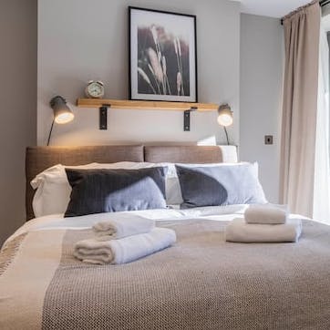 Get a good night's rest in the plush bedrooms 