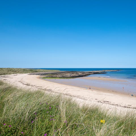 Make the most of the delightful Northumbrian location a short stroll from the sandy beach