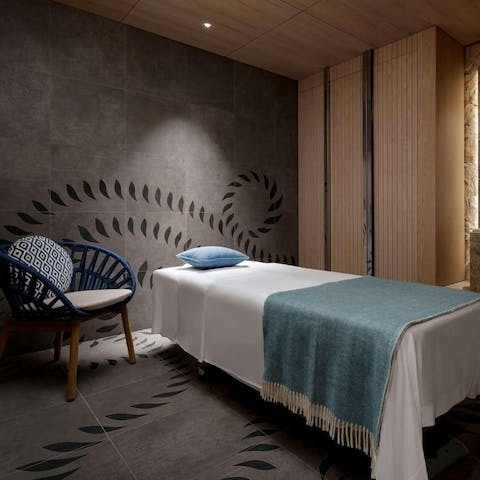 Book a massage at the on-site spa 