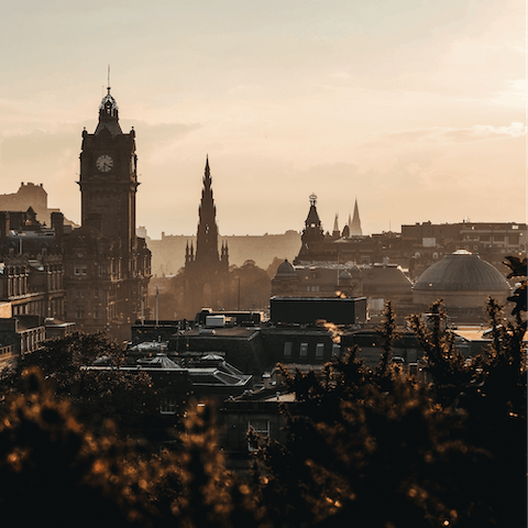 Explore Edinburgh from your location in the charming West End