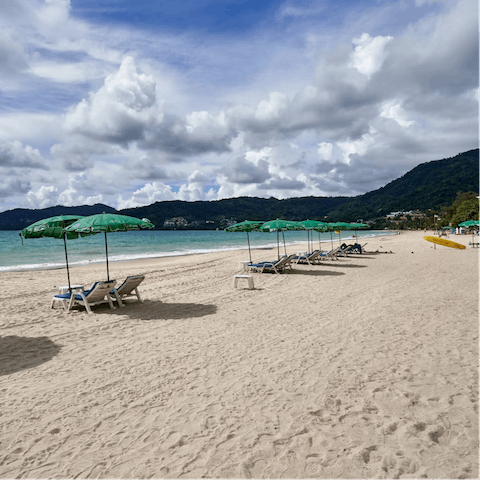 Stay just a seven-minute stroll from Patong Beach
