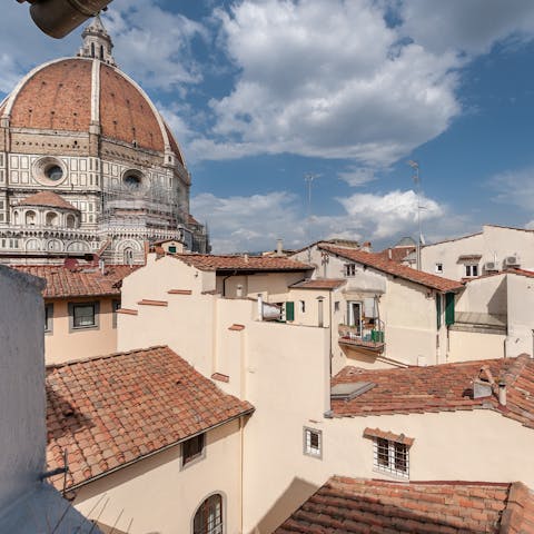 Wake up to views of Florence's rooftops each morning