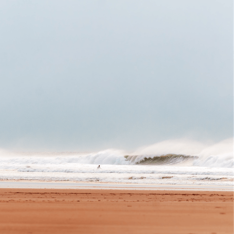 Catch a wave at Croyde Beach, a four-minute drive away or just over twenty minutes away on foot