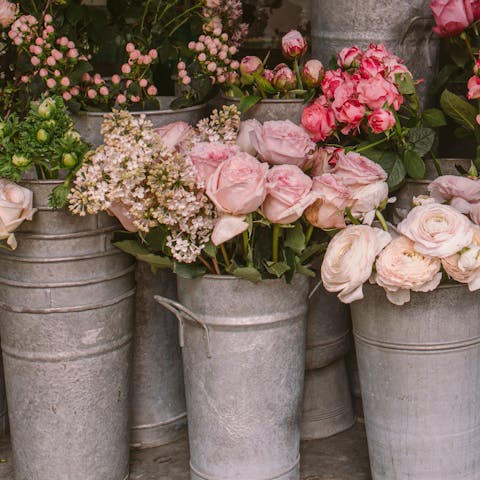 Browse the delights of Portobello market, just a four minute walk away 