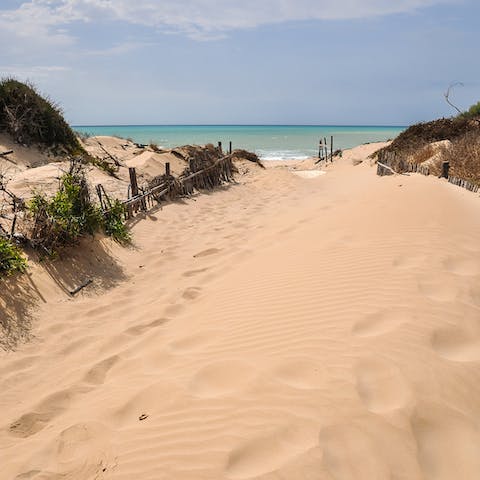 Spend a day on Sicily's beaches – Sampieri is a twenty-eight-minute drive