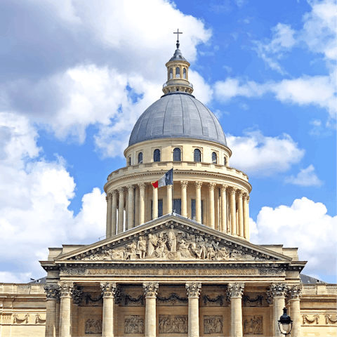 Browse the stunning Panthéon – it's within walking distance