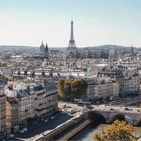 Experience Paris, including the beautiful Jardin du Luxembourg, a short stroll away